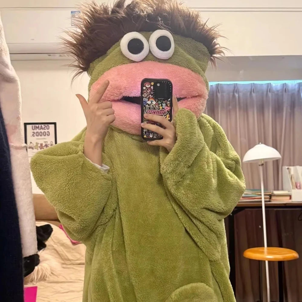 Cartoon Monster Fleece Onesie