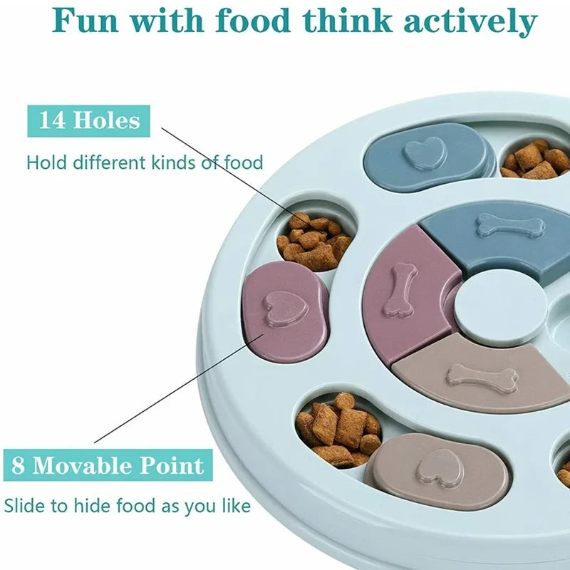 Zyko Slow Feeder Bowl – Anti-Gulping Dog Puzzle Bowl