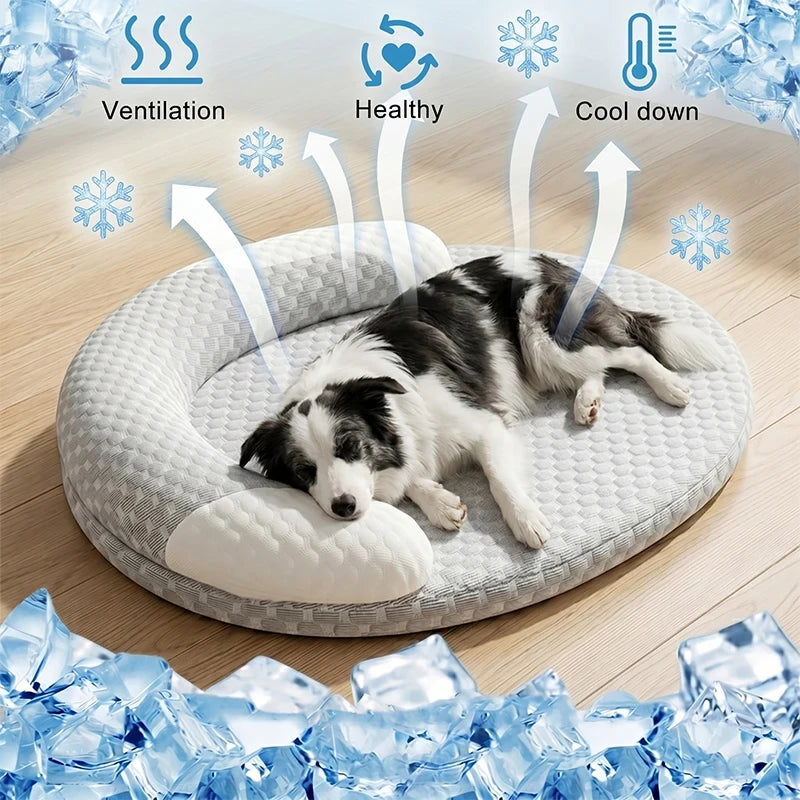 Zyko Ice Silk Cooling Bed – Breathable Summer Pet Mat