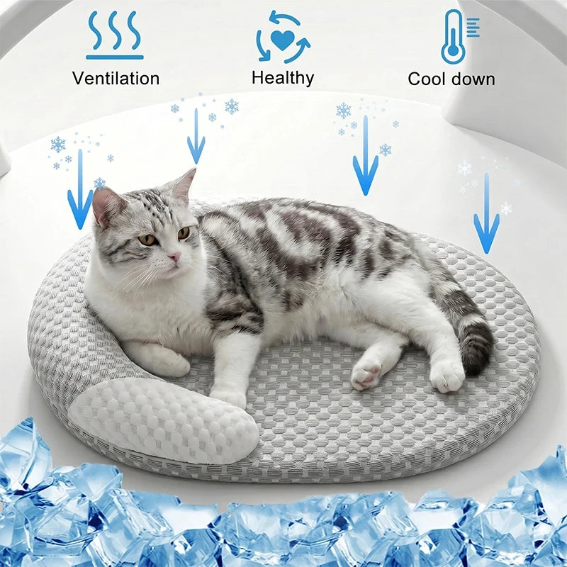 Zyko Ice Silk Cooling Bed – Breathable Summer Pet Mat