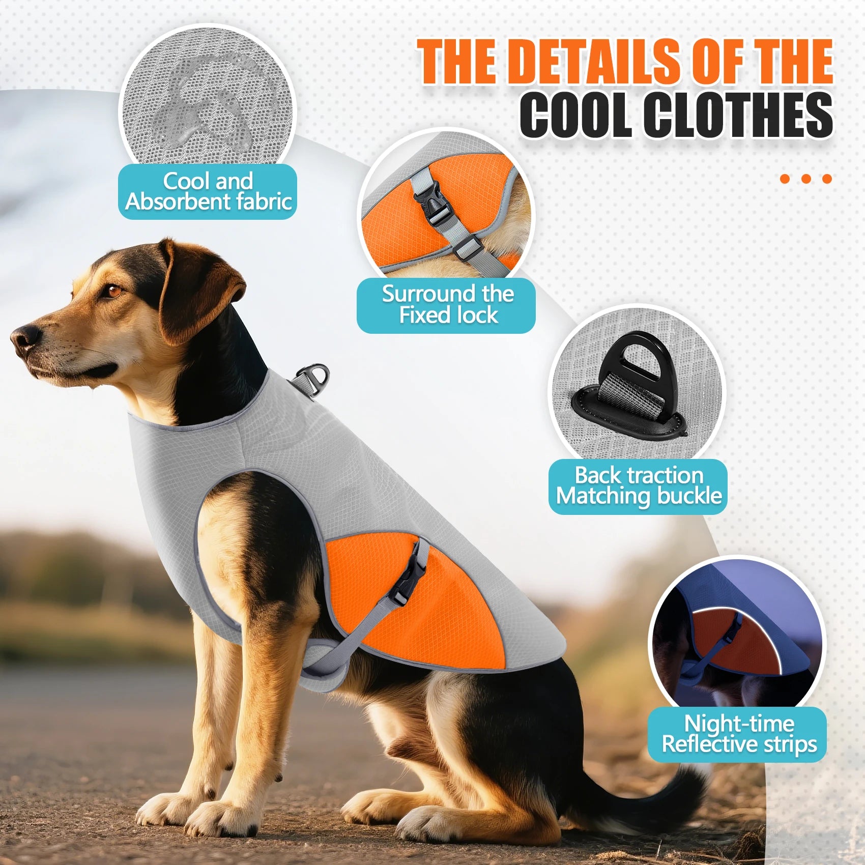 Zyko Cooling Vest – Dog Harness with Built-In Water Bottle – view 5